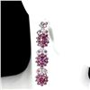 Image 2 : Natural Unheated Rhodolite Garnet Earrings