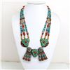 Image 1 : Tibet Natural Stone Tribal Queen Royal Necklace