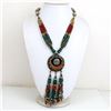 Image 1 : Tibet Natural Stone Tribal Queen Royal Necklace