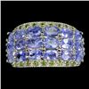 Image 1 : Natural Tanzanite & Chrome Diopside Ring