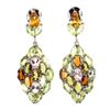 Image 1 : Natural Citrine Peridot Tourmaline Earrings