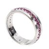 Image 1 : Natural Rhodolite Garnet Eternity Ring