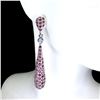 Image 1 : Natural Tanzanite Rhodolite Garnet  Earrings
