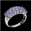 Image 1 : Natural Blue Tanzanite Eternity Ring