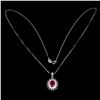 Image 2 : Natural Red Ruby & Black Spinel Necklace