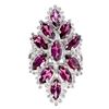 Image 1 : Natural  Pink Rhodolite Garnet  Ring