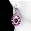 Image 1 : Natural Rhodolite  Garnet Earrings
