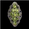 Image 1 : Natural Peridot Sapphire Ring