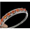 Image 2 : Natural Orange Opal &  Tanzanite Bangle