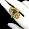 Image 1 : Natural Chrome Diopside & Citrine Ring