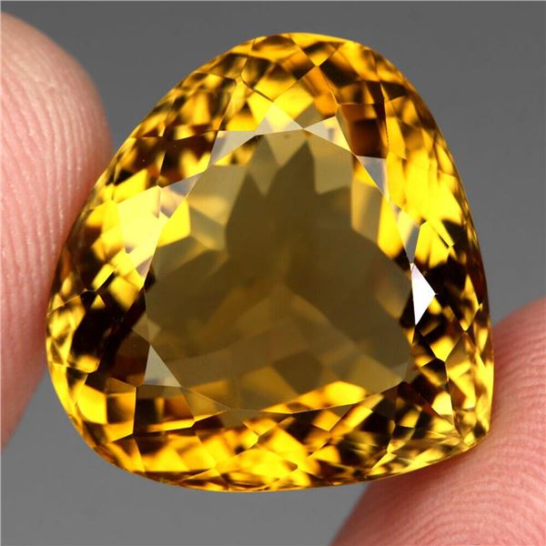 Natural Unheated  Yellow Citrine 30.58 Cts - VVS