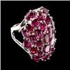 Image 1 : Natural African Rhodolite Garnet Ring