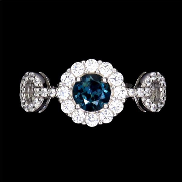 Natural Stunning London Blue Topaz Ring