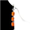 Image 2 : Natural Ethiopian Orange Fire Opal Earrings