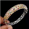 Image 2 : Natural Top Fancy Colors Sapphire 117.87 Ct Bangle