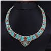 Image 1 : Tibet Natural Stone Tribal Queen Royal Necklace