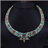 Image 1 : Tibet Natural Stone Tribal Queen Royal Necklace