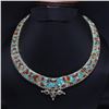 Image 1 : Tibet Natural Stone Tribal Queen Royal Necklace