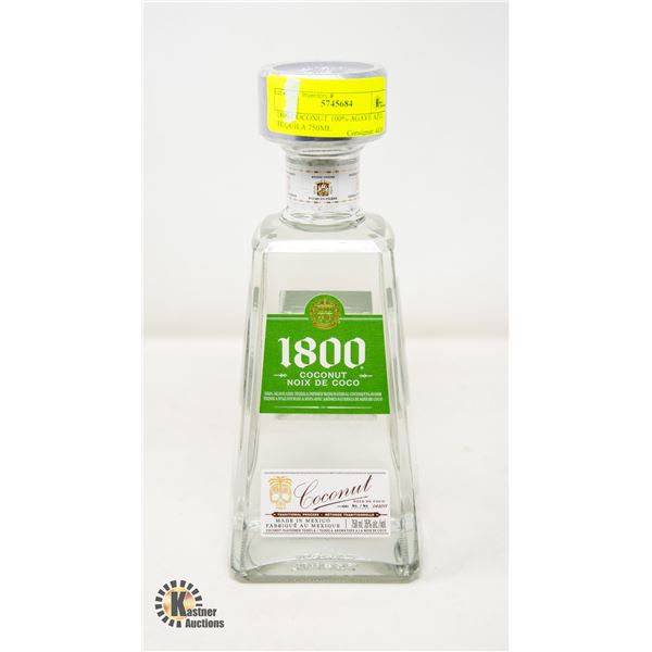 1800 COCONUT 100% AGAVE AZUL TEQUILA 750ML