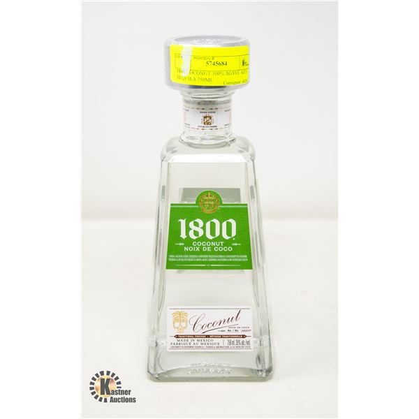 1800 COCONUT 100% AGAVE AZUL TEQUILA 750ML