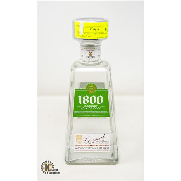 1800 COCONUT 100% AGAVE AZUL TEQUILA 750ML