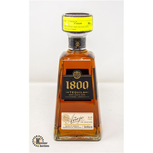 1800 ANEJO 100% AGAVE AZUL TEQUILA 750ML