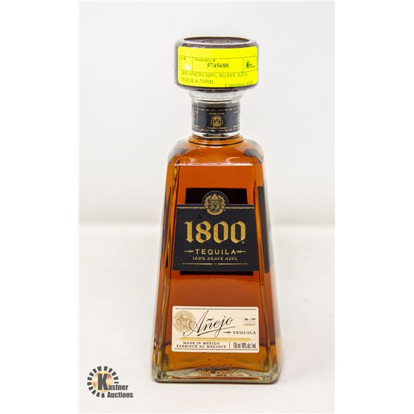 1800 ANEJO 100% AGAVE AZUL TEQUILA 750ML