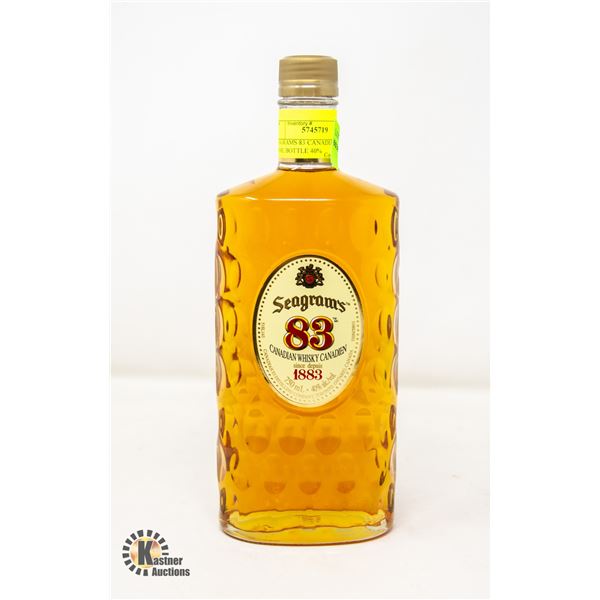 SEAGRAMS 83 CANADIAN WHISKY 750ML BOTTLE 40%