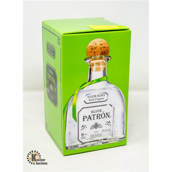 PATRON SILVER 100% AGAVE TEQUILA 750ML BOTTLE