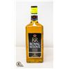 ROYAL RESERVE CANADIAN RYE WHISKY 750ML BOTTLE