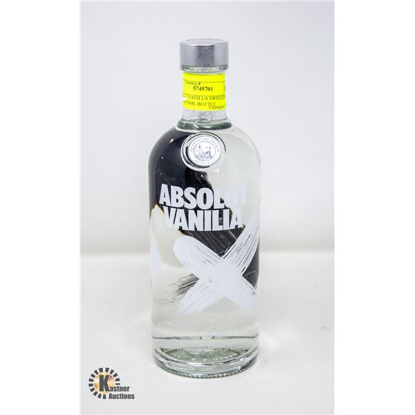 ABSOLUT VANILLA SWEEDISH VODKA 750ML BOTTLE