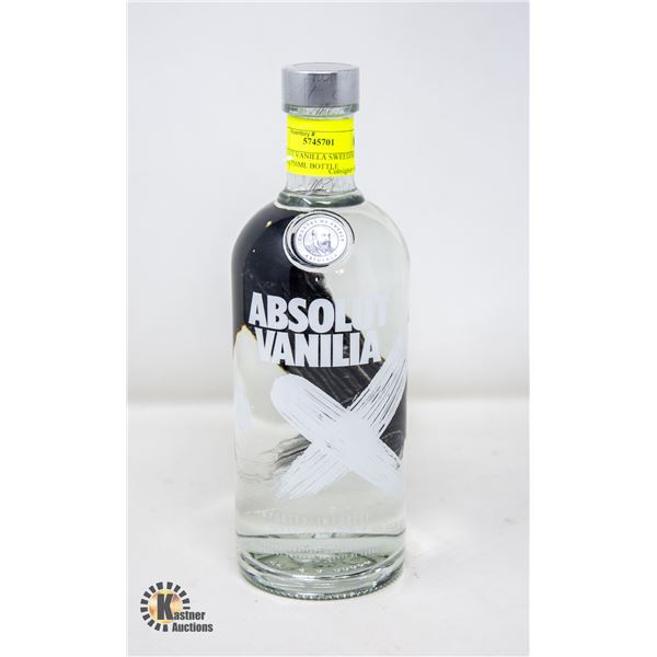 ABSOLUT VANILLA SWEEDISH VODKA 750ML BOTTLE