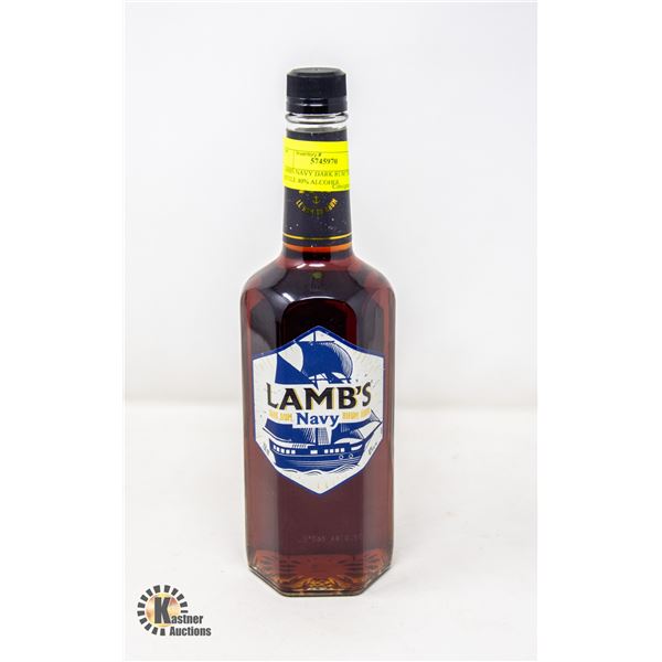 LAMBS NAVY DARK RUM 750ML BOTTLE 40% ALCOHOL