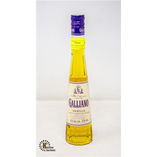 GALLIANO VANILLA LIQUOR DISTILLED IN ITALY 375ML