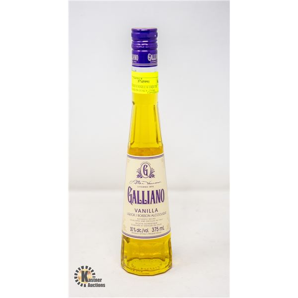 GALLIANO VANILLA LIQUOR DISTILLED IN ITALY 375ML