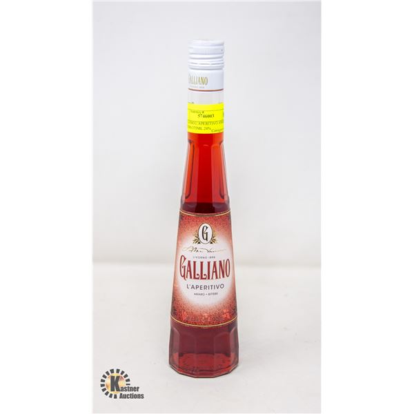 GALLIANO L'APERITIVO AMARO BITTERS 375ML 24%