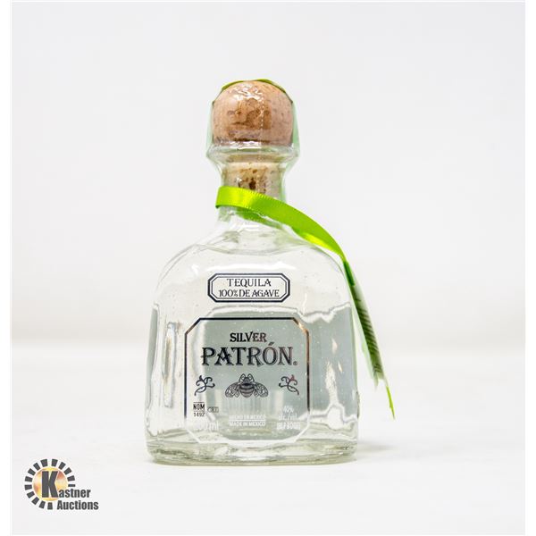 SILVER PATRON TEQUILA 100% DE AGAVE 200ML