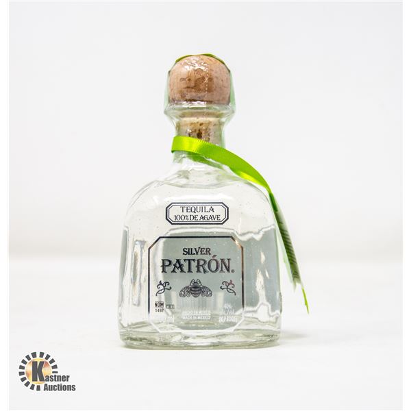 SILVER PATRON TEQUILA 100% DE AGAVE 200ML