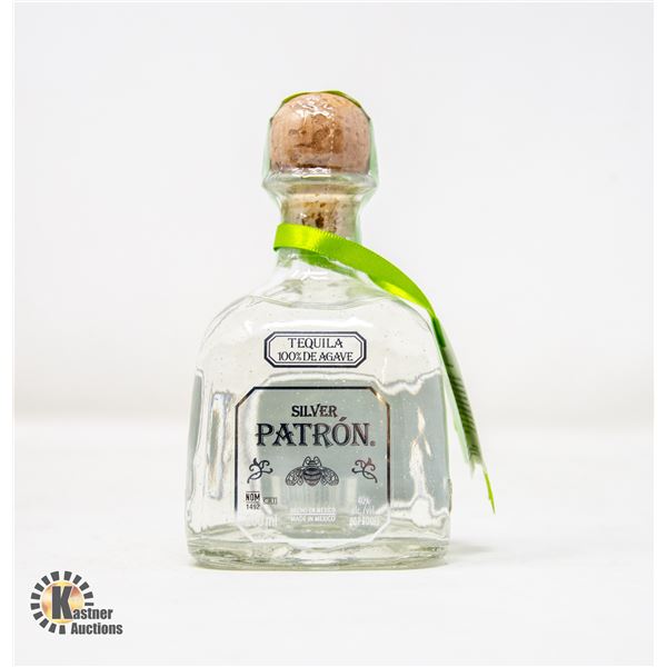 SILVER PATRON TEQUILA 100% DE AGAVE 200ML