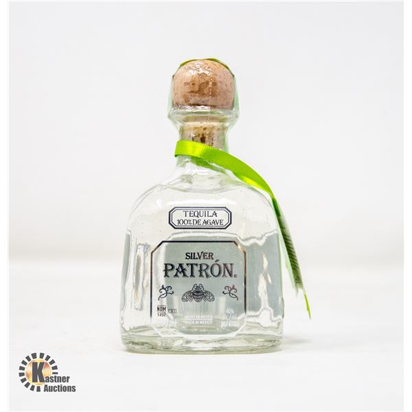 SILVER PATRON TEQUILA 100% DE AGAVE 200ML