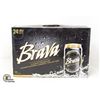 Image 1 : 24 PACK BRAVA PREMIUM LAGER 355ML CANS