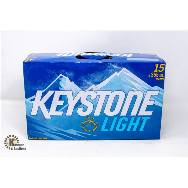 15 PACK KEYSTONE LIGHT BEER 15 X 355ML CANS