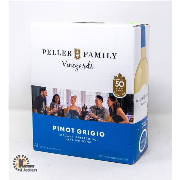 PELLER FAMILY PINOT GRIGIO 4L WINE BOX