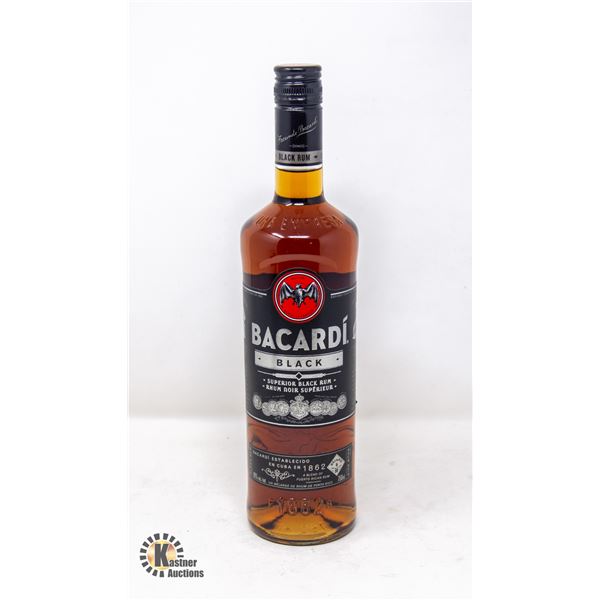 BACARDI BLACK SUPERIOR BLACK RUM 750ML BOTTLE