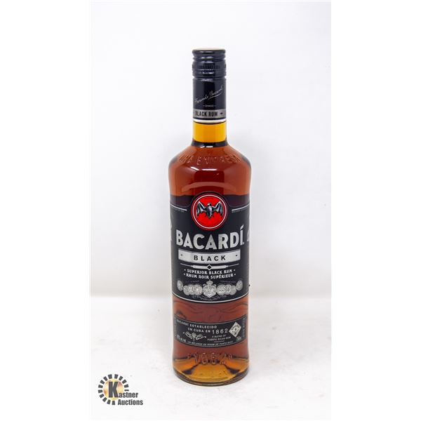 BACARDI BLACK SUPERIOR BLACK RUM 750ML BOTTLE