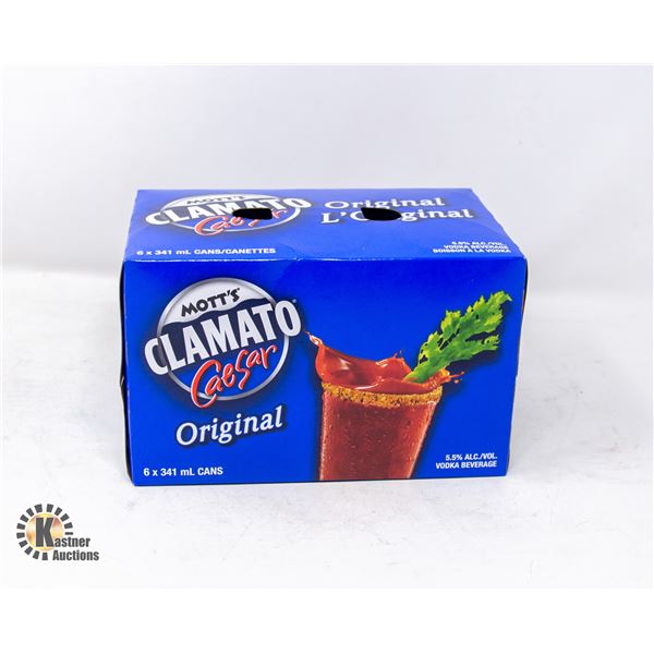 6 PACK MOTT'S CLAMATO CAESAR ORIGINAL