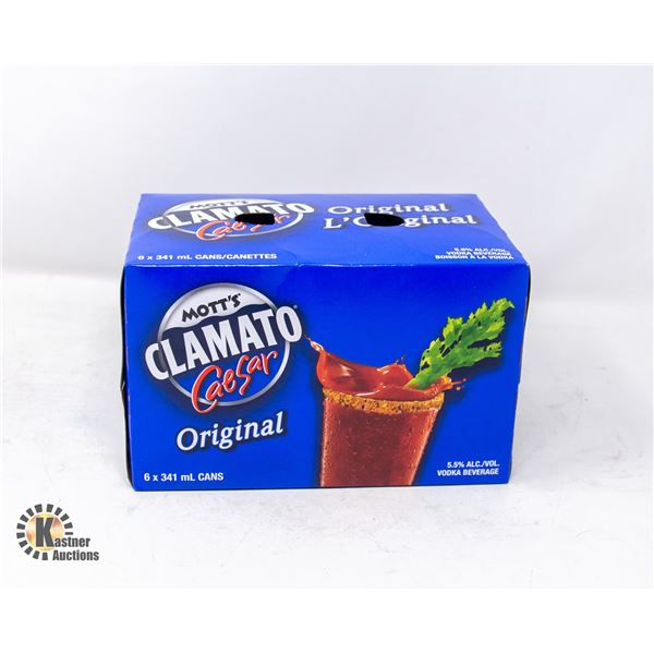 6 PACK MOTT'S CLAMATO CAESAR ORIGINAL