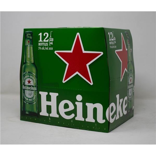 CASE OF 12 BOTTLES OF HEINEKEN BEER 330ML 5%