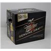 CASE OF 12 BOTTLES OF MILLER GENUINE DRAFT BEER