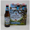 6 PACK OF ANGRY ORCHARDS HARD CIDER CRISP APPLE